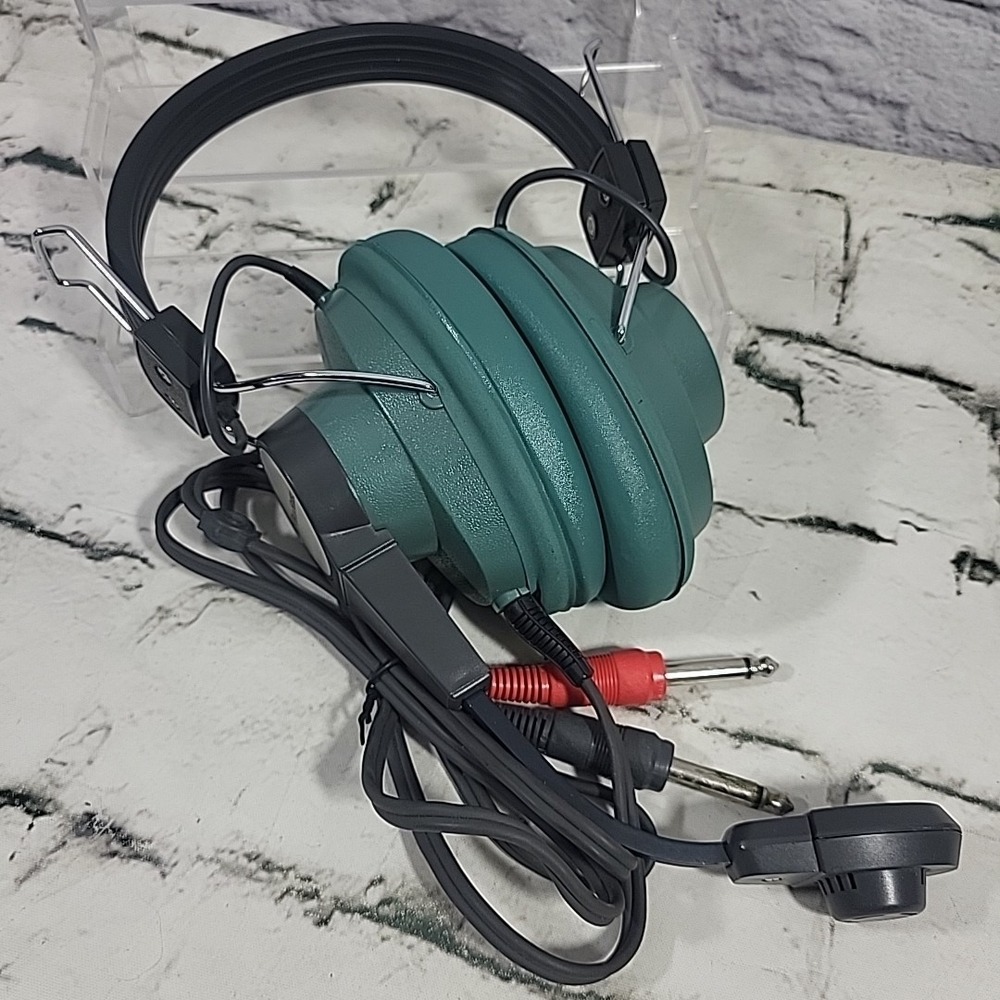Vintage Bell And Howell Mono‎ Headset Mic Headphones Heavy Duty
